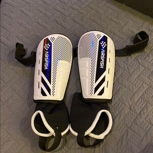 Upgraded White and Black Shin Guards
